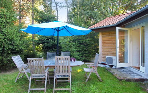 Fernande - 150M from the Sea: Furniture, Outdoor Furniture, Chair, Table, Outdoor Table, Umbrella, Shade, Garden, Patio, Backyard