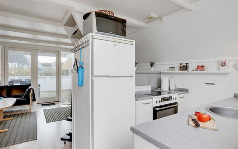 Mijat - 100M from the Sea: Flooring, Floor, Interior Design, Kitchen, Major Appliance, Ceiling, Furniture, Apartment, Countertop, Room