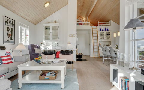 Miika - 100M from the Sea: Wood, Ceiling, Interior Design, Furniture, Home, Living Room, Room, Couch, Light Fixture, Cottage