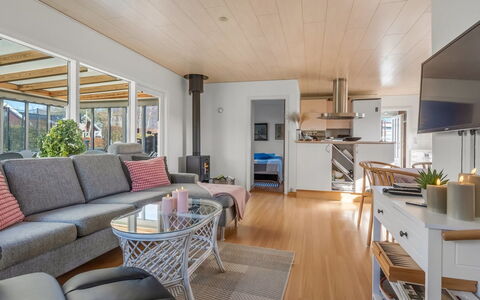 Hattie - 100M from the Sea: Furniture, Interior Design, Flooring, Couch, Floor, Wood, Ceiling, Wood Flooring, Living Room, Room
