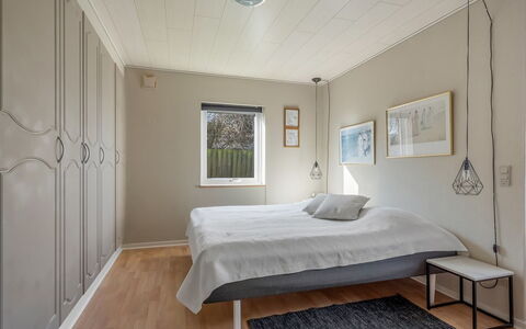 Hattie - 100M from the Sea: Furniture, Bed, Interior Design, Bedroom, Flooring, Floor, Wood, Ceiling, Bed Sheet, Bedding