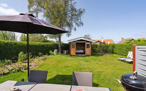 Amy - 150M from the Sea: House, Roof, Home, Shrub, Cottage, Furniture, Garden, Lawn, Door, Outdoor Furniture