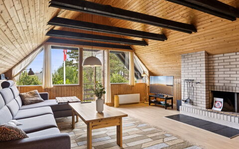 Wiger - 150M from the Sea: Furniture, Interior Design, Flooring, Wood, Ceiling, Floor, Wood Flooring, Couch, Room, Living Room