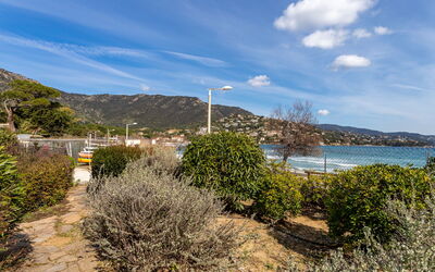 Le Lavandou 120: Sky, Water, Cloud, Property, Plant, Table, Building, Chair, Shade, Interior Design