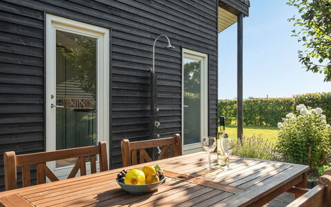 Myrte - 500M from the Sea: Roof, House, Home, Cottage, Door, Siding, Deck, Porch, Plank, Hardwood