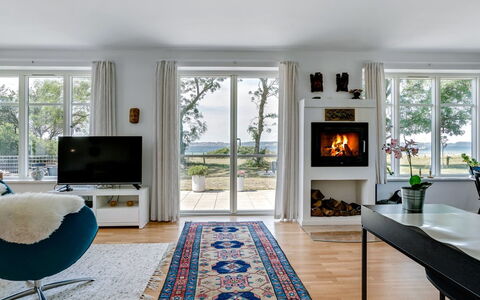 Jeppe - 50M to the Fjord: Flooring, Furniture, Floor, Interior Design, Wood, Wood Flooring, Ceiling, Living Room, Home, Room