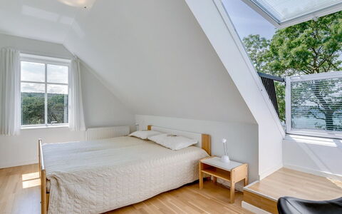 Jeppe - 50M to the Fjord: Interior Design, Wood, Ceiling, Bedroom, Flooring, Bed, Floor, Furniture, Wood Flooring, Lighting