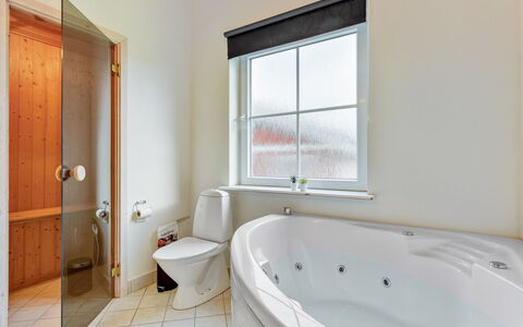 Karina - 150M to the Fjord: Plumbing Fixture, Bathroom, Bathtub, Interior Design, Ceiling, Flooring, Floor, Plumbing, Tap, Room