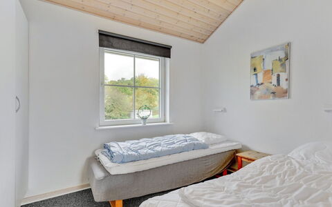 Karina - 150M to the Fjord: Wall, Wood, Home, Bedroom, Ceiling, Cottage, Hardwood, Daylighting, Wood Stain, Bed