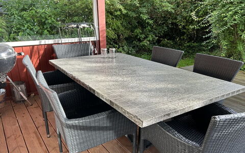Ernestine - 500M to the Fjord: Apartment, Shade, Balcony, Chair, Fence, Outdoor Furniture, Aluminium, Artificial Turf