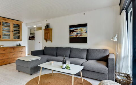 Judyta - 1Km from the Sea: Furniture, Couch, Interior Design, Flooring, Living Room, Floor, Wood, Room, Table, Home