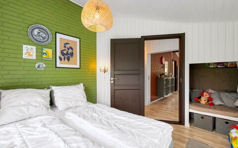 Valdemar - 350M to the Fjord: Interior Design, Furniture, Bedroom, Wood, Bed, Ceiling, Floor, Flooring, Room, Lighting