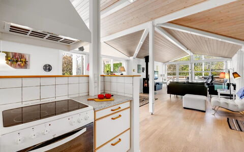 Emmanuela - 700M to the Fjord: Flooring, Interior Design, Wood, Ceiling, Floor, Kitchen, Furniture, Wood Flooring, Room, Home