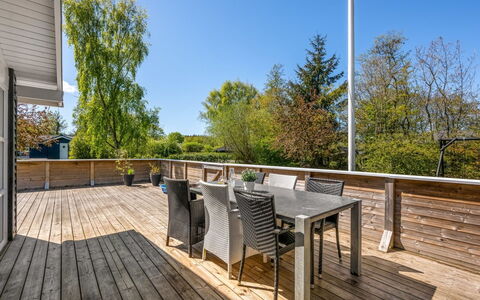 Emmanuela - 700M to the Fjord: Wood Flooring, Wood, Hardwood, Deck, Plank, Porch, Wood Stain, Outdoor Furniture, Handrail, Eco Hotel