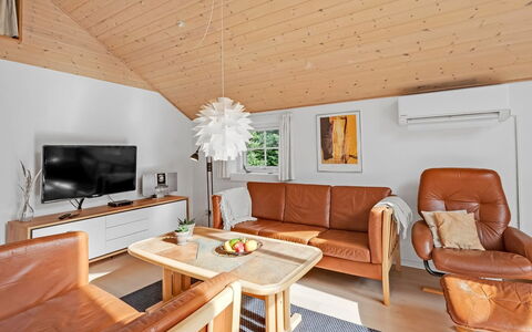 Herminia - 350M to the Fjord: Furniture, Interior Design, Wood, Flooring, Couch, Ceiling, Room, Living Room, Floor, Lighting