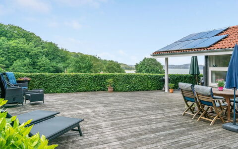 Algot - 100M to the Fjord: Roof, House, Home, Cottage, Siding, Estate, Driveway, Garden Buildings, Yard, Shed