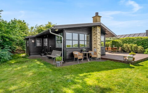 Stjerne - 300M from the Sea: Cottage, Door, Garden Buildings, Yard, Farmhouse, Porch, Siding, Log Cabin, Outdoor Structure, Backyard
