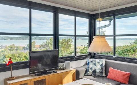 Stjerne - 300M from the Sea: Furniture, Interior Design, Ceiling, Room, Table, Floor, Couch, Chair, Living Room