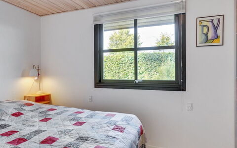 Stjerne - 300M from the Sea: Bed, Interior Design, Bedroom, Wood, Bed Sheet, Ceiling, Furniture, Bedding, Room, Linens
