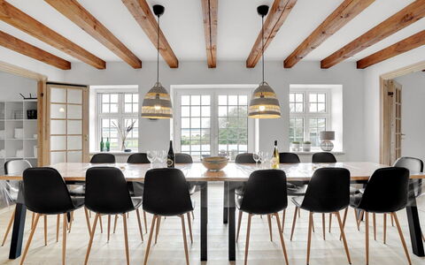 Thorge - 75M to the Fjord: Furniture, Interior Design, Flooring, Wood, Dining Room, Chair, Floor, Table, Kitchen & Dining Room Table, Light Fixture