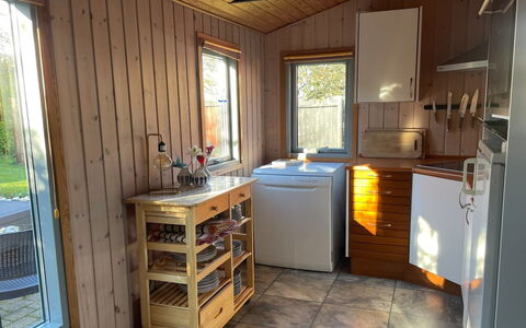 Alpi - 250M to the Fjord: Wood, Flooring, Kitchen Appliance, Major Appliance, Kitchen, Interior Design, Floor, Countertop, Room, Wood Stain