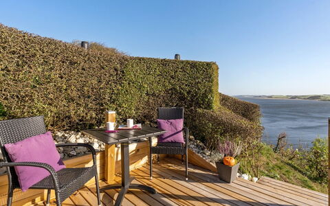 Lenita - 30M to the Fjord: Blue, Shrub, Cottage, Groundcover, Garden, Estate, Shade, Landscaping, Farmhouse, Eco Hotel