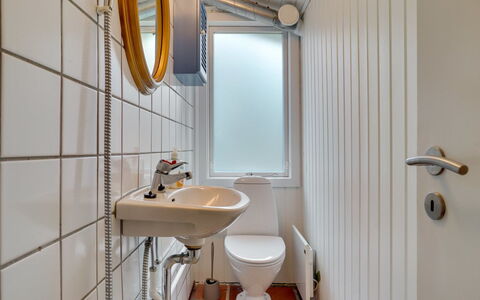 Ljupka - 1Km from the Sea: Bathroom, Plumbing Fixture, Toilet Seat, Wall, Toilet, Bathroom Sink, Flooring, Sink, Floor, Interior Design