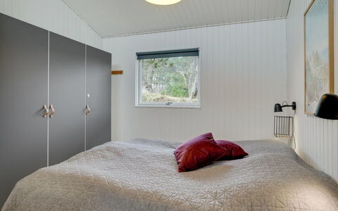 Ljupka - 1Km from the Sea: Bedroom, Ceiling, Wood, Interior Design, Bed, Bed Sheet, Bedding, Flooring, Floor, Lighting