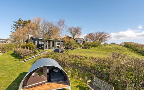 Nielsen - 30M to the Fjord: Grass, Meadow, Garden, Yard, Garden Buildings, Park, Shed, Log Cabin, Camping