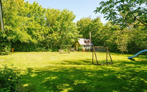 Flugha - 500M to the Fjord: Grass, Garden, Lawn, Shade, Park, Meadow, Yard, Backyard, Landscaping, Playground Slide