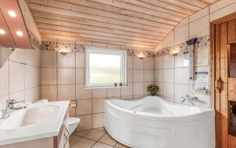 Loviisa - 300M to the Fjord: Plumbing Fixture, Interior Design, Flooring, Bathroom, Bathtub, Wood, Floor, Ceiling, Tap, Plumbing