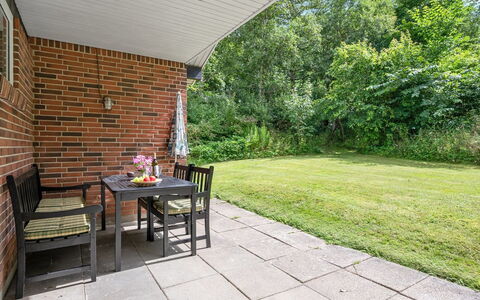Ephra - 250M to the Fjord: Furniture, Brick, Shrub, Outdoor Furniture, Garden, Land Lot, Outdoor Table, Lawn, Chair, Backyard