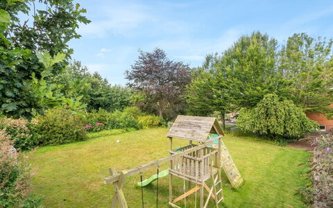 Auguste - 1.5Km to the Fjord: Roof, House, Land Lot, Home, Cottage, Estate, Garden Buildings, Shade, Log Cabin, Landscaping