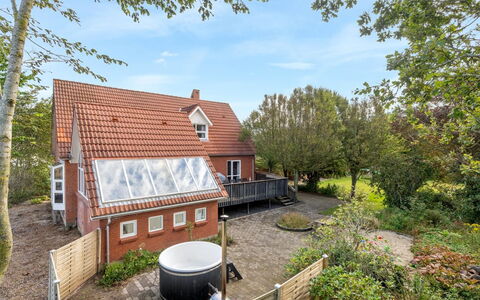 Auguste - 1.5Km to the Fjord: Roof, House, Land Lot, Home, Cottage, Estate, Garden Buildings, Shade, Log Cabin, Landscaping