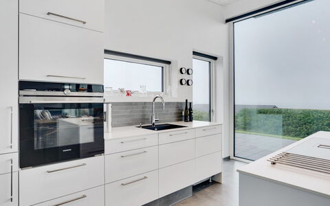 Anniina - 200M from the Sea: Kitchen, Countertop, Interior Design, Kitchen Appliance, Flooring, Cabinetry, Ceiling, Home Appliance, Floor, Major Appliance