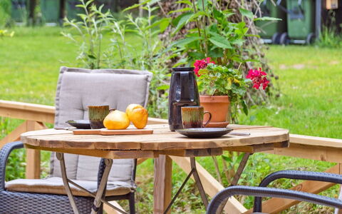 Reika - 1Km from the Sea: Furniture, Outdoor Furniture, Wood, Table, Chair, Outdoor Table, Wood Stain, Hardwood, Patio, Garden