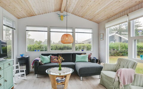 Skaghe - 200M from the Sea: Furniture, Interior Design, Couch, Wood, Flooring, Ceiling, Living Room, Floor, Home, Room