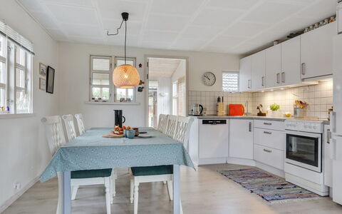 Skaghe - 200M from the Sea: Furniture, Interior Design, Flooring, Light Fixture, Kitchen, Ceiling, Wood, Floor, Countertop, Chair