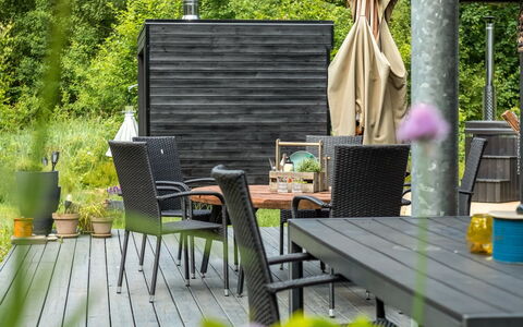 Thorine - 750M from the Sea: Wood, Home, Porch, Deck, Hardwood, Roof, Wood Stain, Wood Flooring, Eco Hotel