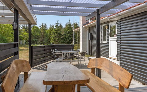 Andria - 300M from the Sea: Wood, Home, Porch, Deck, Hardwood, Roof, Wood Stain, Wood Flooring, Eco Hotel