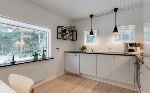 Rigitte - 1.5Km from the Sea: Interior Design, Flooring, Wood, Ceiling, Light Fixture, Floor, Kitchen, Lighting, Home, Room