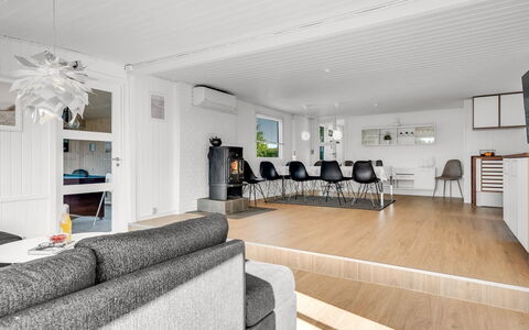 Edel - 650M from the Sea: Flooring, Interior Design, Floor, Couch, Ceiling, Wood, Living Room, Furniture, Wood Flooring, Home