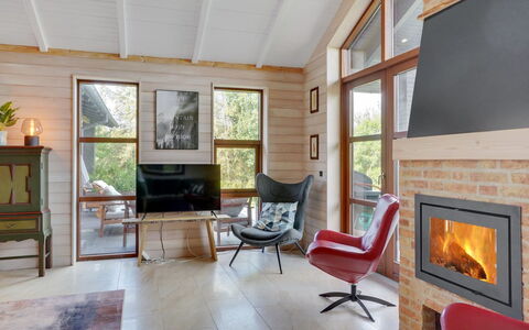 Andri - 600M to the Fjord: Furniture, Interior Design, Flooring, Wood, Living Room, Couch, Ceiling, Wood Flooring, Floor, Room