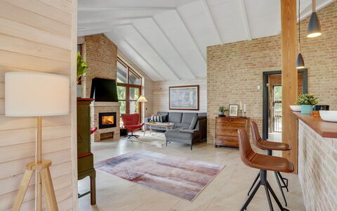 Andri - 600M to the Fjord: Furniture, Interior Design, Flooring, Wall, Couch, Wood, Floor, Living Room, Ceiling, Chair
