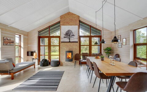 Andri - 600M to the Fjord: Furniture, Interior Design, Flooring, Wood, Ceiling, Living Room, Couch, Floor, Chair, Wood Flooring
