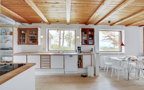 Nella - 1.2Km from the Sea: Kitchen, Flooring, Interior Design, Wood, Ceiling, Countertop, Floor, Furniture, Light Fixture, Room