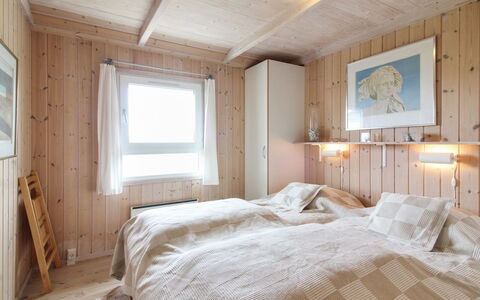 Fanija - 200M from the Sea: Bedroom, Wood, Bed, Interior Design, Ceiling, Furniture, Room, Bed Sheet, Bedding, Floor