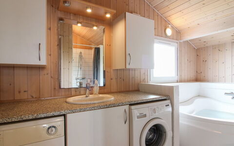 Fanija - 200M from the Sea: Plumbing Fixture, Flooring, Interior Design, Wood, Floor, Ceiling, Sink, Tap, Bathroom, Plumbing