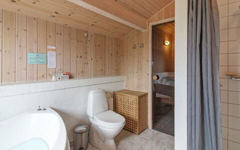 Fanija - 200M from the Sea: Flooring, Floor, Plumbing Fixture, Bathroom, Interior Design, Wood, Sink, Ceiling, Tap, Bathroom Sink