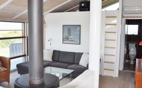 Sigvalda - 250M from the Sea: Wood, Interior Design, Flooring, Ceiling, Floor, Furniture, Living Room, Room, Wood Flooring, Chair